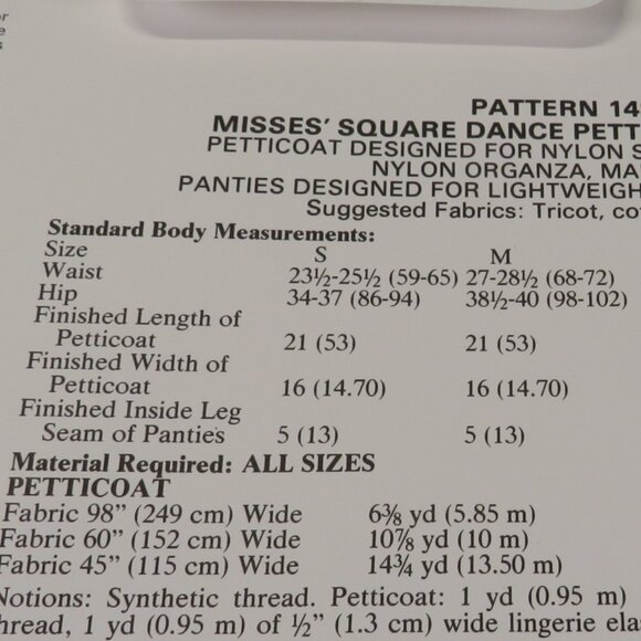 Kwik Sew 1481 Clothing Pattern DANCE petticoat, underskirt & panties UNCUT - Picture 5 of 6